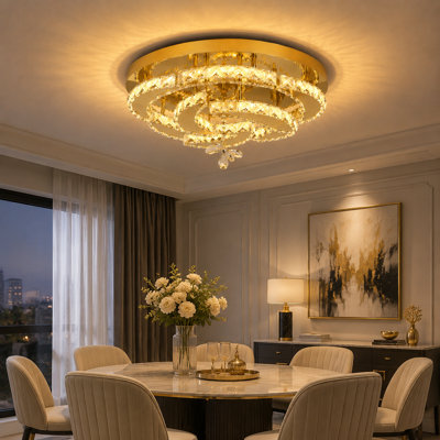 Alachua 8 - Light Crystal Chandelier with Crystal Accents