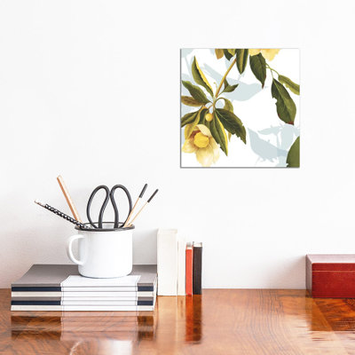Lemon Floral - Wrapped Canvas Print