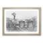 Seagull Flying over Brighton Beach in Abstract - Picture Frame Graphic Art Print-55762242-55762247