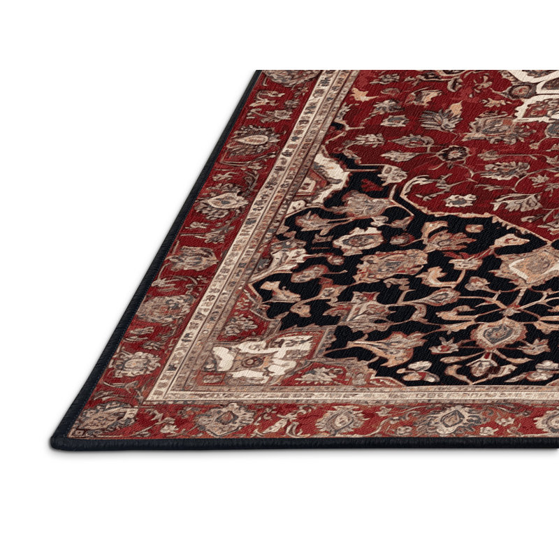 Tapis brun lavable à la machine, Rectangulaire 2 pi x 3 pi