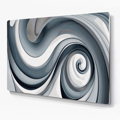 Art mural gris Biomorphic Abstraction 91