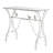 Console Table with Distressed Iron Twisted Legs