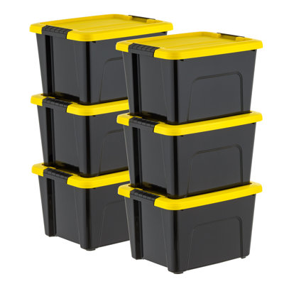  IRIS 20 Qt. Plastic Storage Bins with Lids