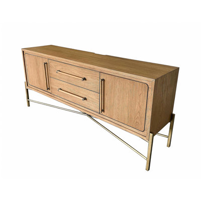 Metal Base Latte Sideboard