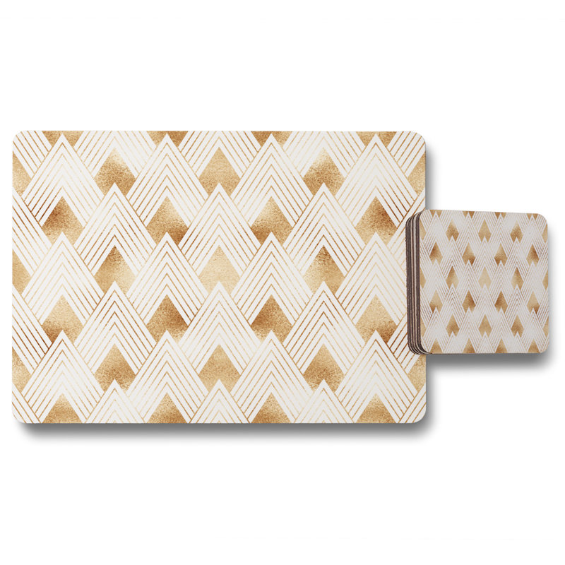 Hesse Wood Geometric Placemat