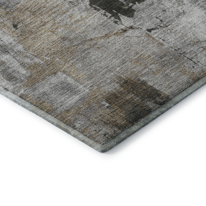 Premium Machine Washable Natoma AMF989 Abstract Rug, Rectangle 5' x 7'6"