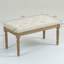 Banc de repose-pieds capitonné Traditional