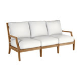 Haley Teak Patio Sofa with Cushions