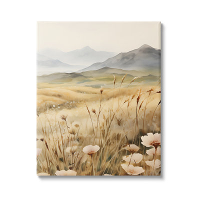 Impression sur toile Mountain View Meadow