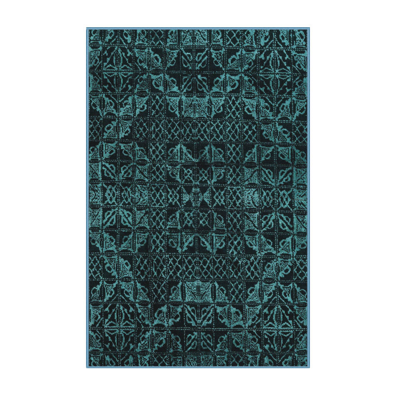 Abstract Indoor Rug, Rectangle 7' x 10'