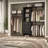 Abbigael 20.2''-  96‘’ W Closet System with 3 Wooden Drawers and 3 Shelving Towers-1475399325