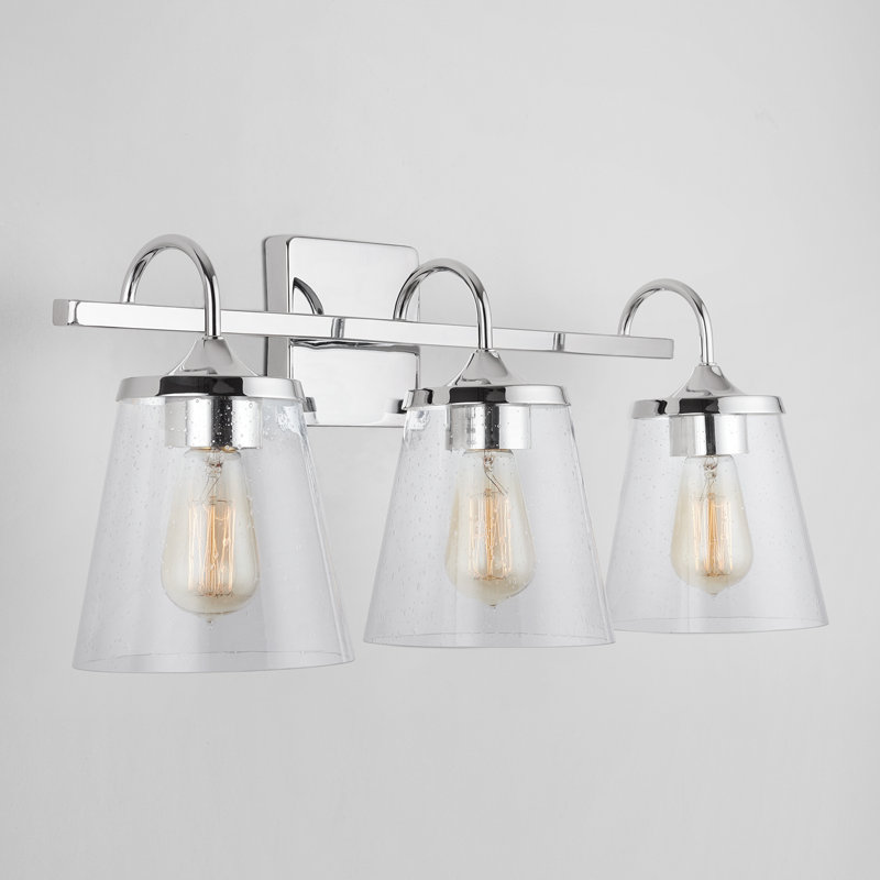 Independent 3 - Light Dimmable Vanity Light, Chrome
