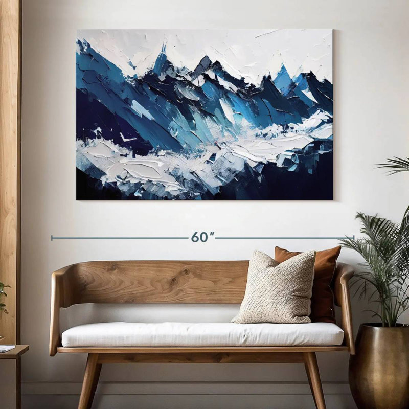 Avery Abstract Blue Mountains, 34" H x 51" W