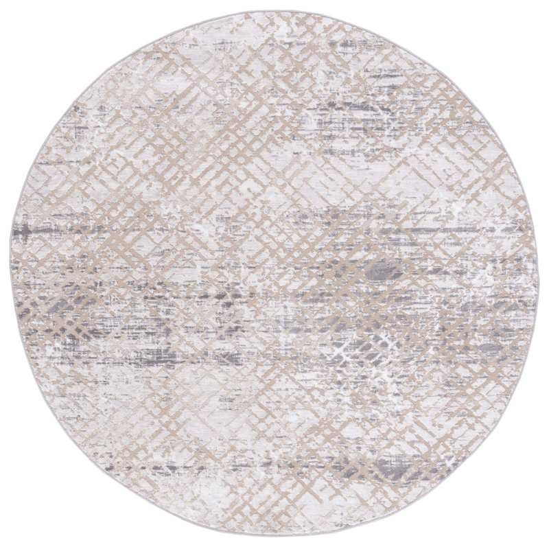 Amelia Performance Abstract Rug, Round 6'7"