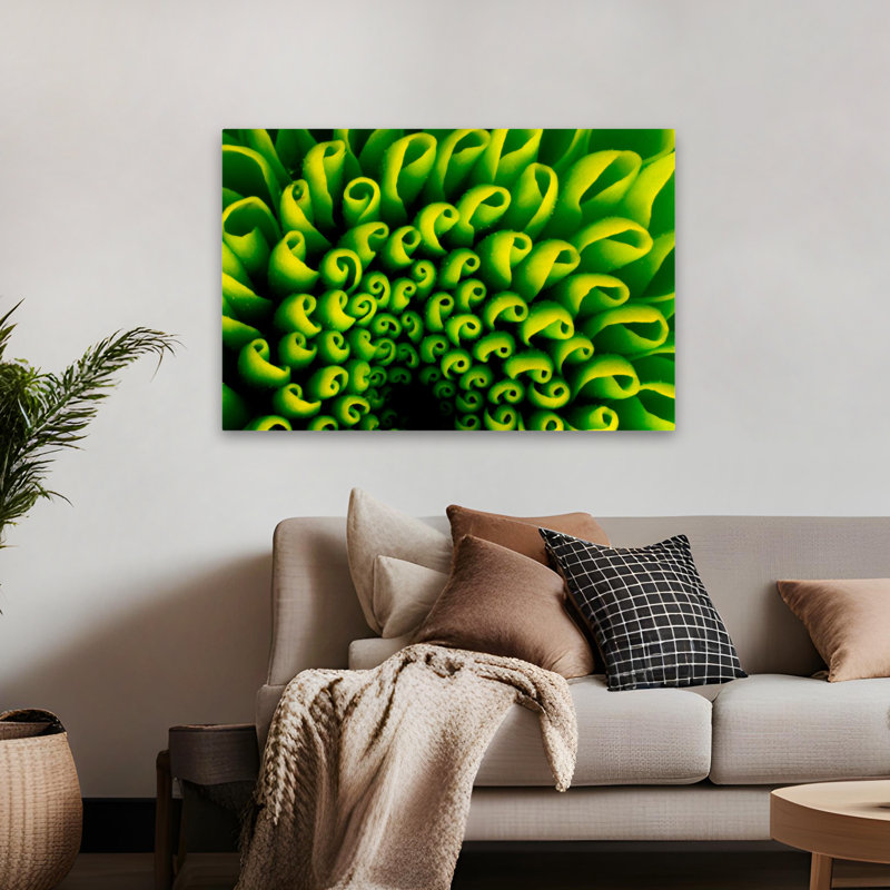 Conception verte - art floral et nature morte, H 32 po x l 48 po