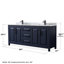 Ensemble de meuble-lavabo double 80 po Daria-97905711-97905716