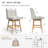  Swivel Counter & Bar Stool With Solid Wood Frame And Upholstered Seat (Set Of 2)