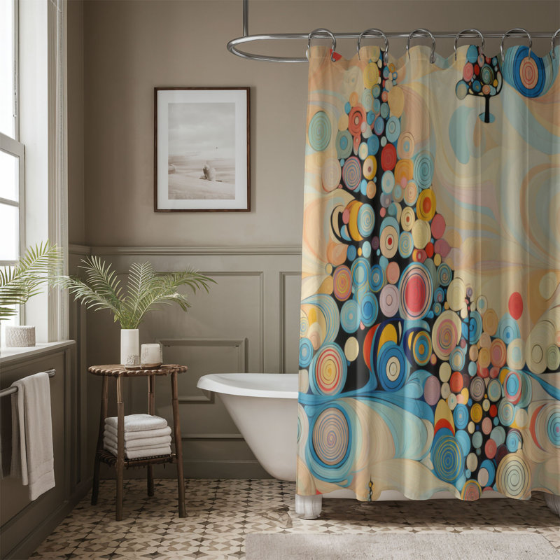 Rideau de douche Delightful Tree - Premium, H 74 po x l 71 po