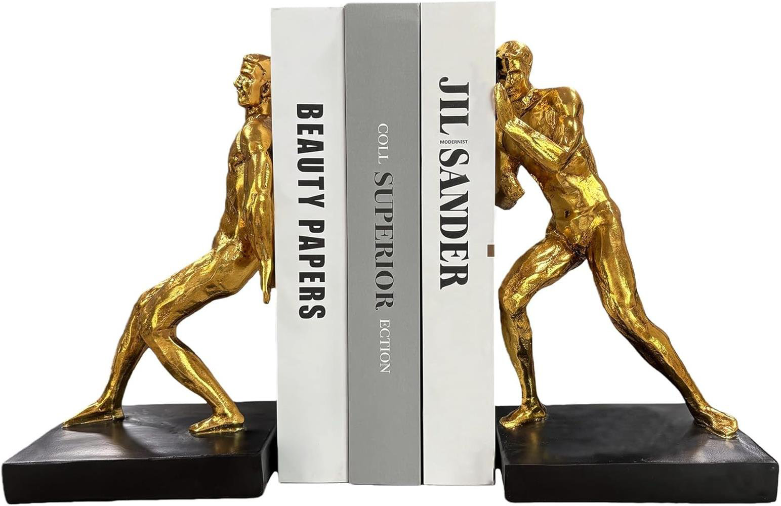 Wrought Studio™ Abstract Figure Sculpture Book Ends Decorative Bookends ...
