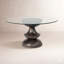 Dorothea Round Glass Dining Table