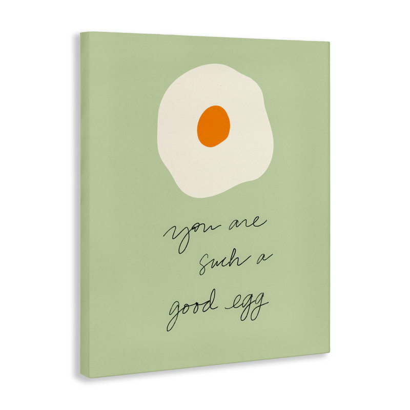 «You Are A Good Egg Canvas», conception par SD Graphics Studio, H 30 po x l 24 po