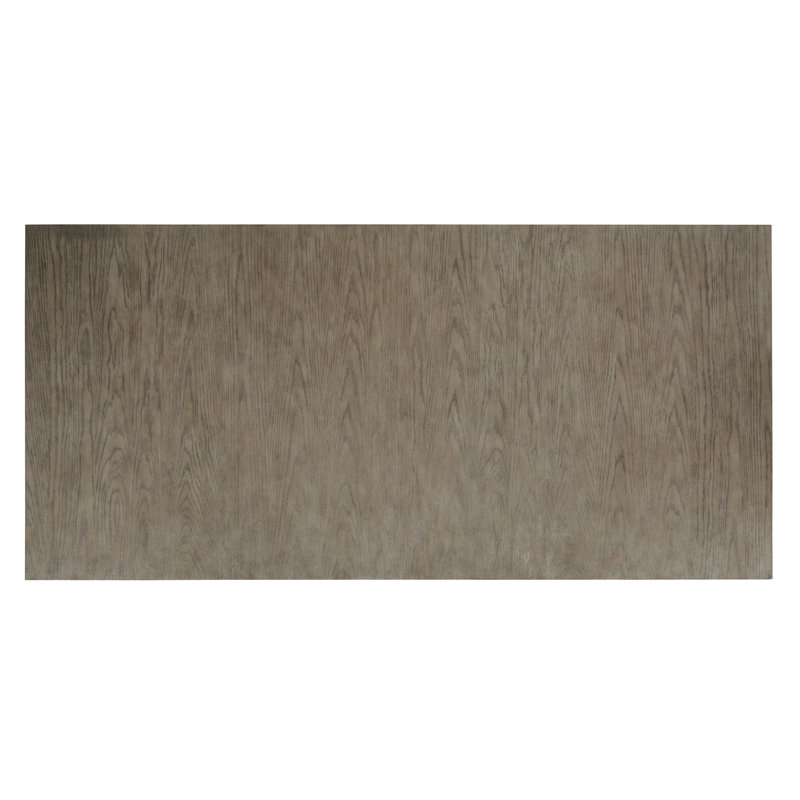 Contemporary Chrestner Solid Oak 84'' Gray Dining Table