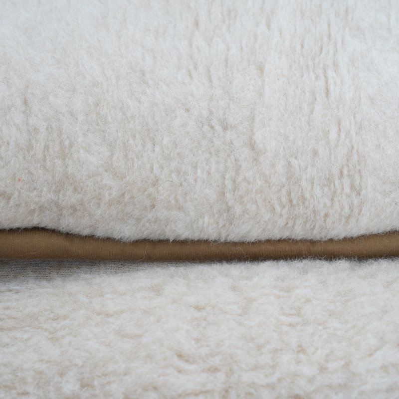 Azaiah Fleece Pet Bed, 15cm H x 90cm W x 60cm D, Cappucino