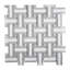 Basketweave Polished Marble Tile