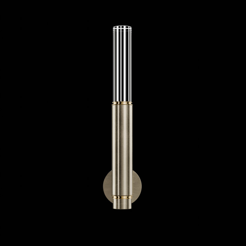 Antonia 21.75" Soft Gold Leaf Brass LED Sconce