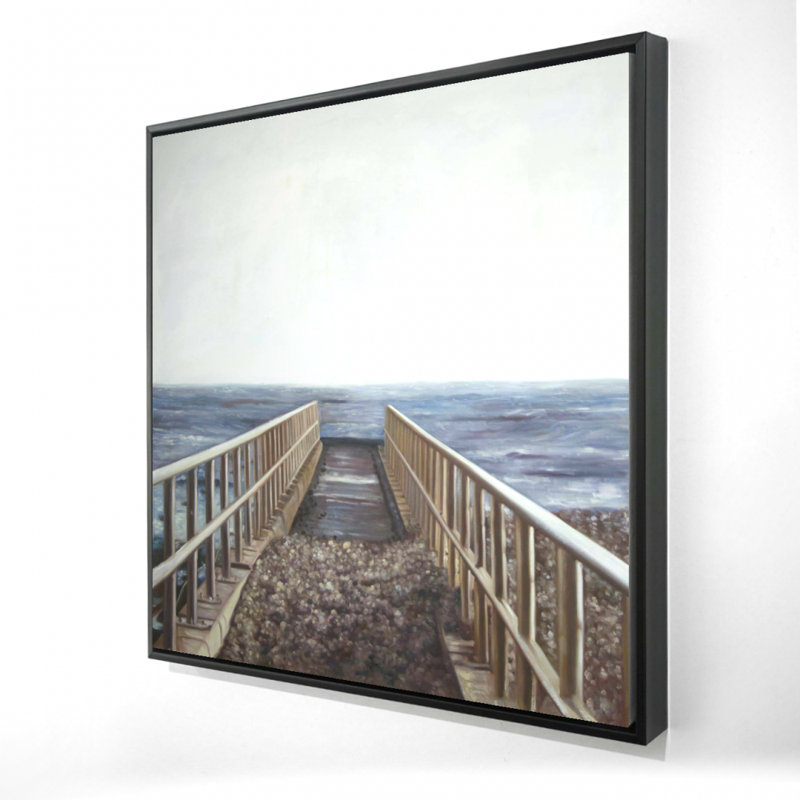 "Plage relaxante" sur toile, H 36 po x l 36 po