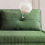 Canapé-lit en velours côtelé vert olive-129743389