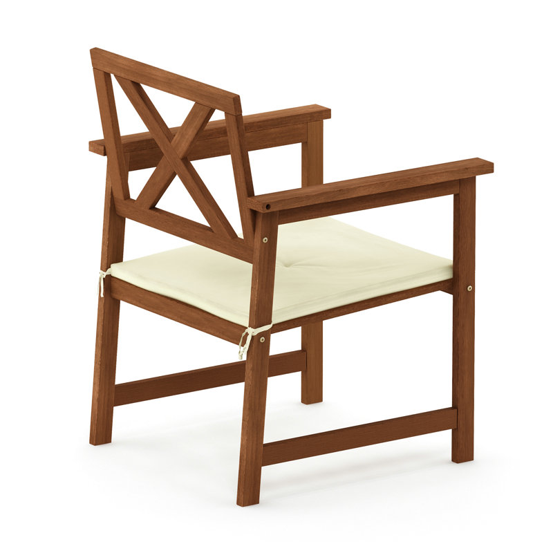Chaise de patio avec coussin Arlen