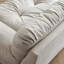 Causeuse-coussin en polyester blanc standard