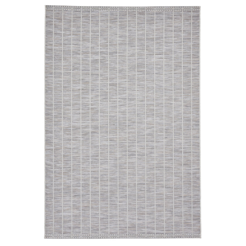 Machine Woven Grey/White Rug, Rectangle 160 x 220cm