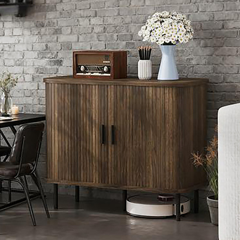 Armoire murale à double porte en bois massif gris foncé avec 2 tablettes réglables pour un rangement polyvalent dans la cuisine, la salle de bain et la buanderie