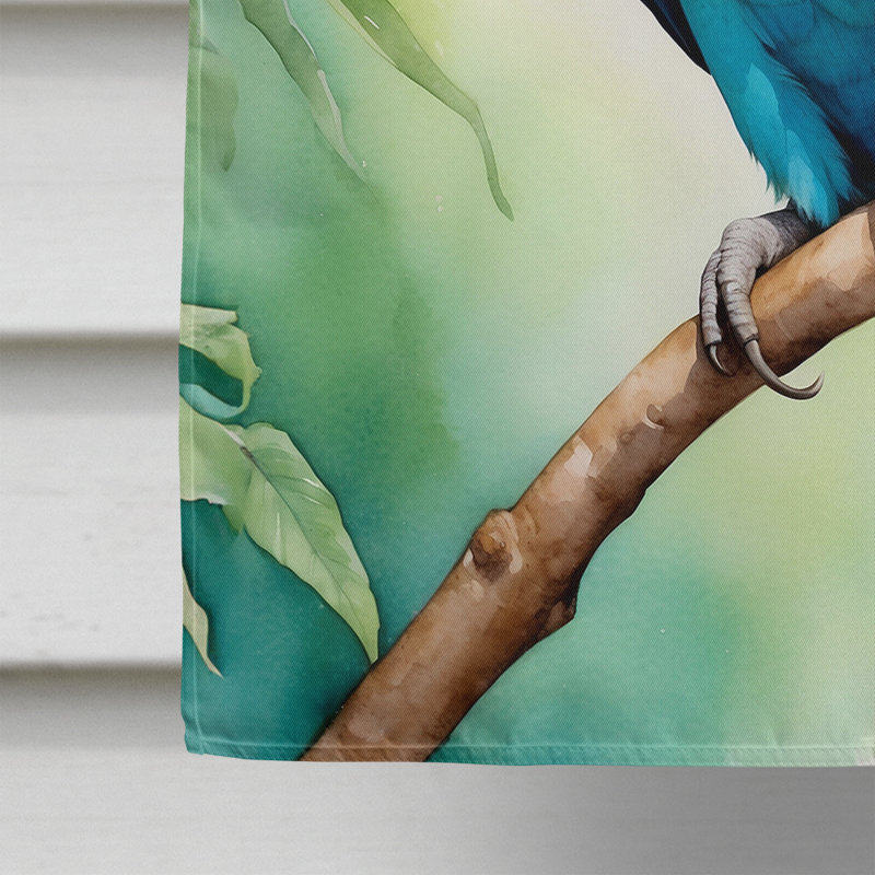 House Flag, Blue African Ringneck Parrot
