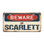 Beware of Scarlett Aluminum Plate Frame