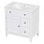 Ensemble de meuble-lavabo simple 30 po avec plateau en bois massif Tenesha-2538680
