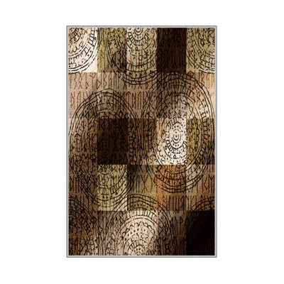 Premium 3D Printed Carpet, 4 x 6 ft, 100% Polyester, 0.04 in Pile Height | Antibacterial, Non-Slip PVC Dot Underside, Machine Washable | Ideal for Living Room, Bedroom, and Playroom, Stylish & Durable Design