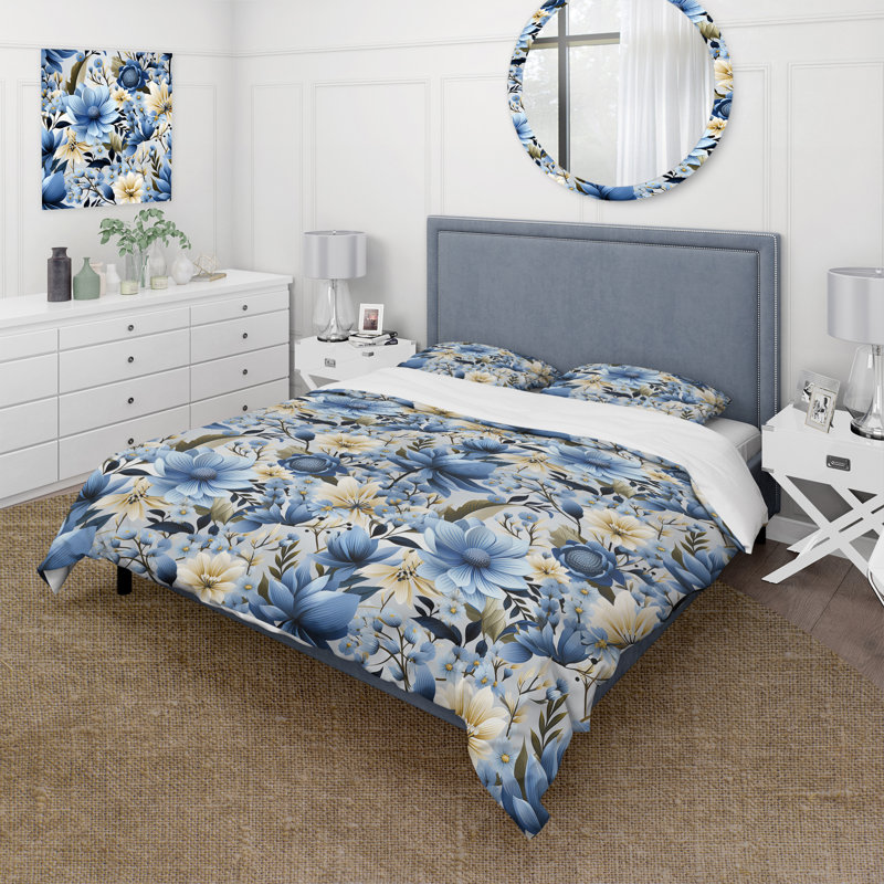 Millee Bedding, Housse de couette pour grand lit et 2 taies décor