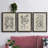 " Antique Black And White Botanical VII " 3 - Pieces-408395205-408395206