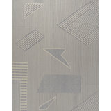 Striped Area Rug in Gray