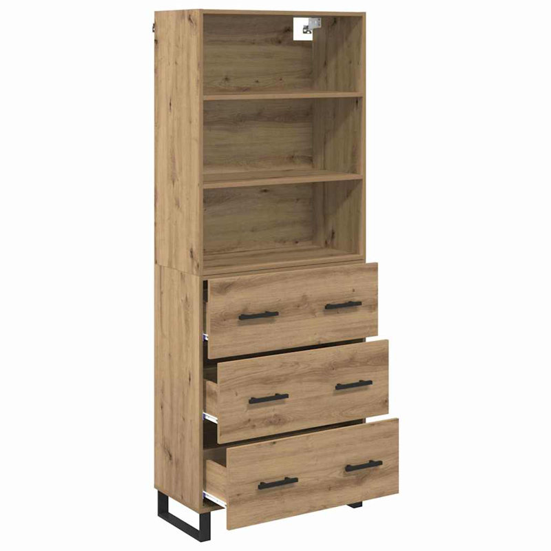 69.5cm Sideboard, Artisan Oak