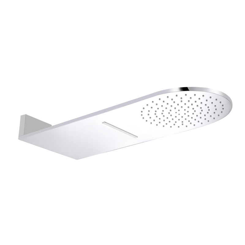 Rain Fixed Shower Head 1.8 GPM GPM, Polished Chrome