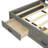 Twin Size Wooden Daybed With 3 Storage Drawers-101944937