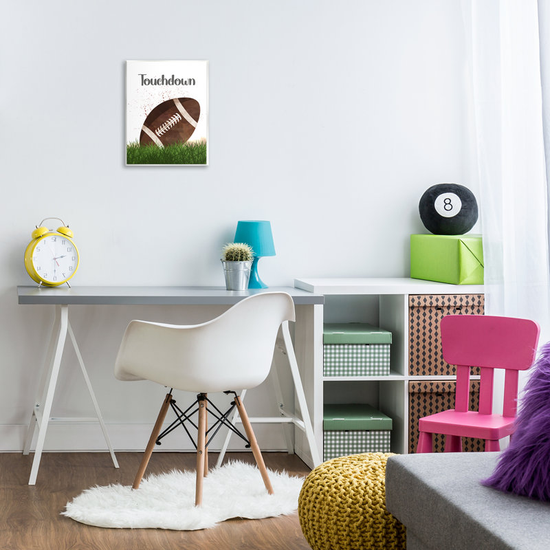 Plaque murale «Have a ball touchdown», conception par Christine Simpson Art