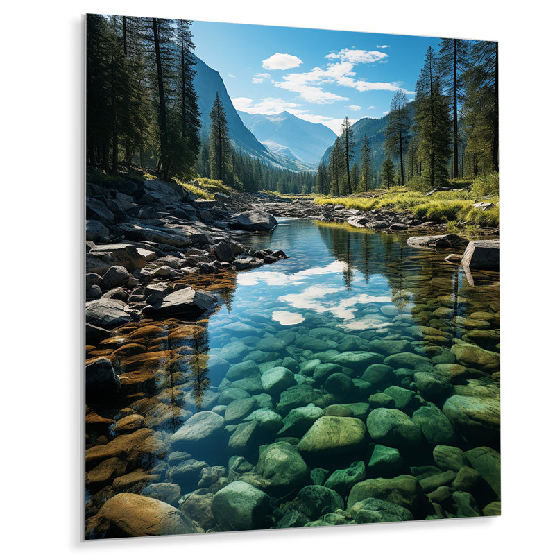 États-Unis, parc national de Yosemite, Californie - Paysages, décoration murale en métal, H 32 po x l 16 po x P 1 po