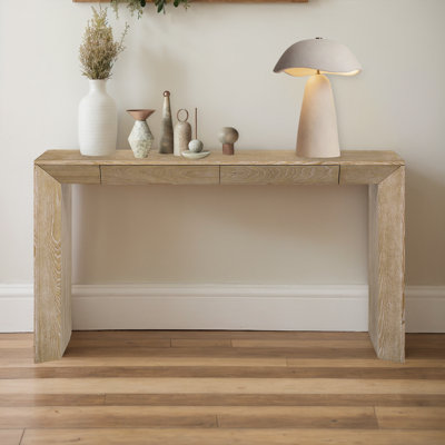 Marigold 60-Inch Long Console Table, Accent Console Table w/ 2 Drawers