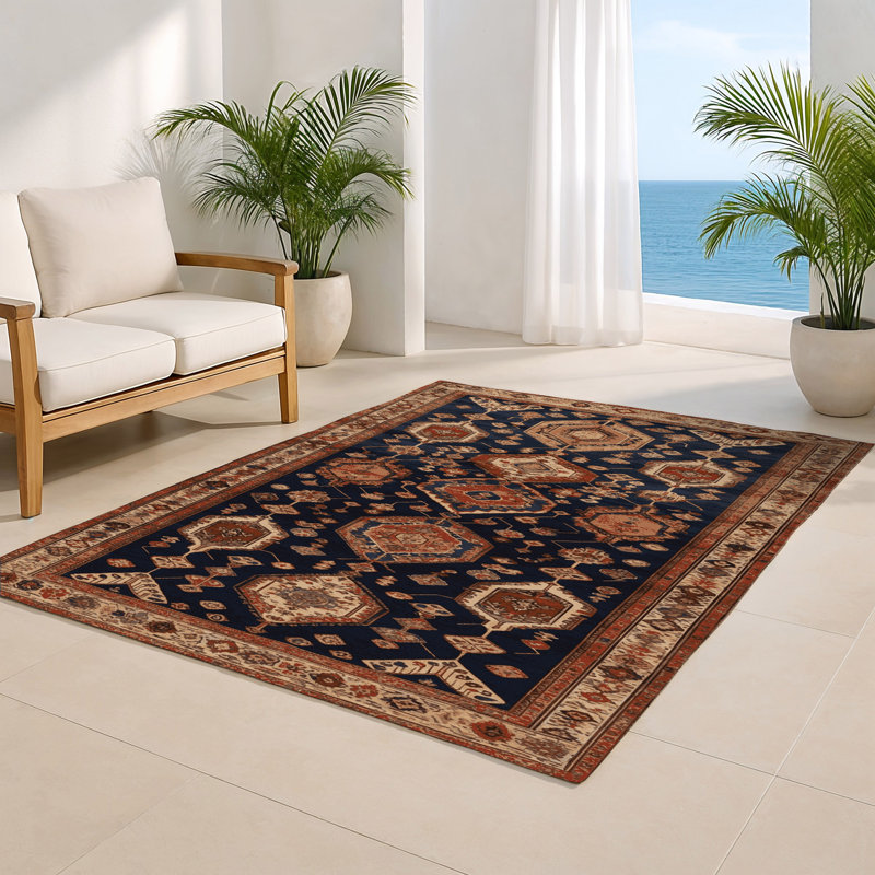 Tapis turc intérieur et extérieur brun, Rectangle 5 pi x 7 pi