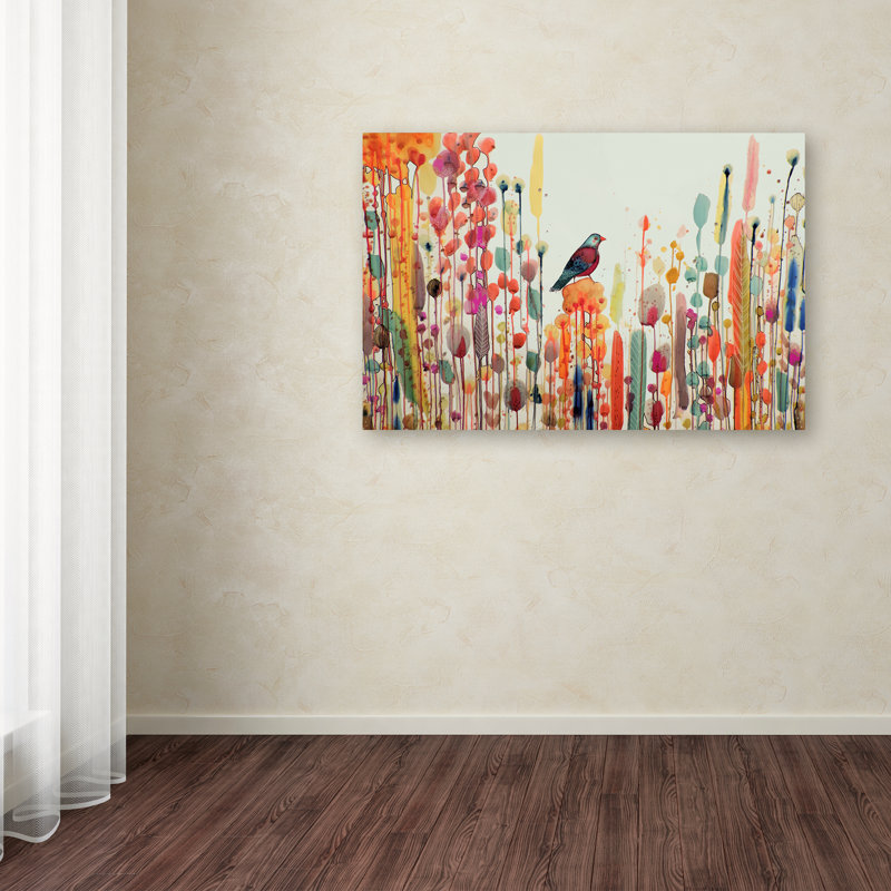 « joie de vivre », reproduction sur toile tendue, H 22 po x l 32 po
